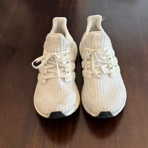 Mens Adidas Ultra Boost 3.0 Triple White Running Sneakers (Size 8)